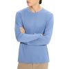 imageTheory Mens Man Essential Tee Long Sleeve in Anemone Milano Blue Lake