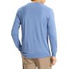 imageTheory Mens Man Essential Tee Long Sleeve in Anemone Milano Blue Lake