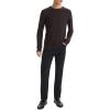 imageTheory Mens Man Essential Tee Long Sleeve in Anemone Milano Brownwood