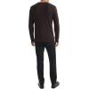 imageTheory Mens Man Essential Tee Long Sleeve in Anemone Milano Brownwood