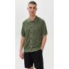 imageTheory Mens Relaxed Short Sleeve Button Down in Pacific LinenOrchard