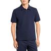 imageTheory Mens Delroy Polo in Double Pique JerseyBaltic