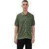 imageTheory Mens Relaxed Short Sleeve Button Down in Pacific LinenOrchard