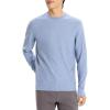 imageTheory Mens Riland Crew Neck in Light BilenLight Blue Lake Melange