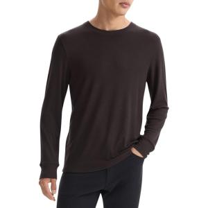 imageTheory Mens Man Essential Tee Long Sleeve in Anemone Milano Brownwood