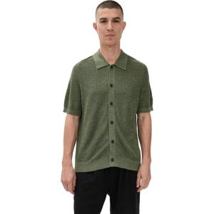 imageTheory Mens Relaxed Short Sleeve Button Down in Pacific LinenOrchard