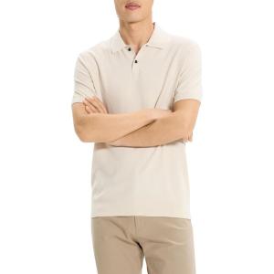 imageTheory Mens Soris Polo in Light BilenAlabaster