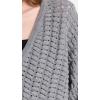 imageTheory Womens Textural Hanelee Sweater in Felted Wool CashmereGrey Heather