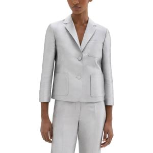 imageTheory Womens Shrunken Patch Pocket JacketIce Grey