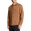 imageTheory Mens Lt Shirt in Relaxed LinenDeep Tobacco