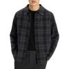 imageTheory Mens Wp Overshirt in New Divide CheckDark Charcoal Multi