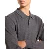 imageTheory Mens Goris Polo Long Sleeve in CashmereCharcoal Melange
