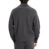 imageTheory Mens Relax Quarter Zip in SnowoolCharcoal Melange
