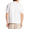 imageTheory Mens Relaxed Tee in Cotton StripeWhite Multi
