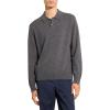 imageTheory Mens Goris Polo Long Sleeve in CashmereCharcoal Melange