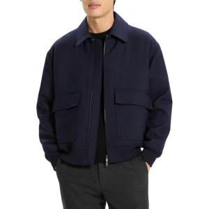 imageTheory Mens Modern Aviator Jacket in Dapper WoolBaltic