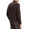 imageTheory Mens Hilles Quarter Zip Cashmere SweaterBrownwood Melange