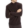 imageTheory Mens Hilles Quarter Zip Cashmere SweaterBrownwood Melange