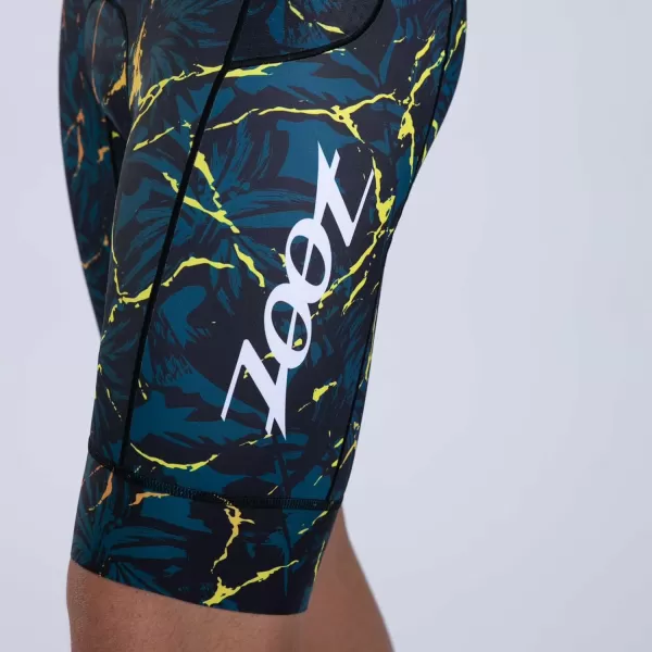 imageZoot Mens LTD 9Inch Triathlon Shorts Endurance Cycle Padded Shorts for Swim Bike Run with Quick Drying UPF 50  FabricKoa Tropical