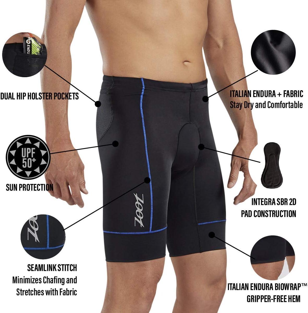 imageZoot Mens Core 7Inch Tri Shorts Quick Dry Performance Triathlon Shorts with Cycling Chamois Pad Pockets ampamp UPF 50 FabricRoyal Blue