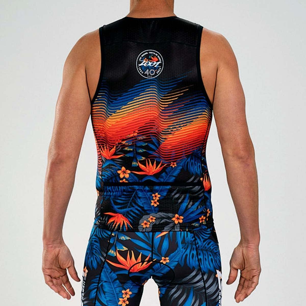 imageZoot Mens LTD Triathlon Tank Top Compression Tri Top for Endurance Race ampamp Training with Pockets ampamp UPF 50 Primo Fabric40 Years