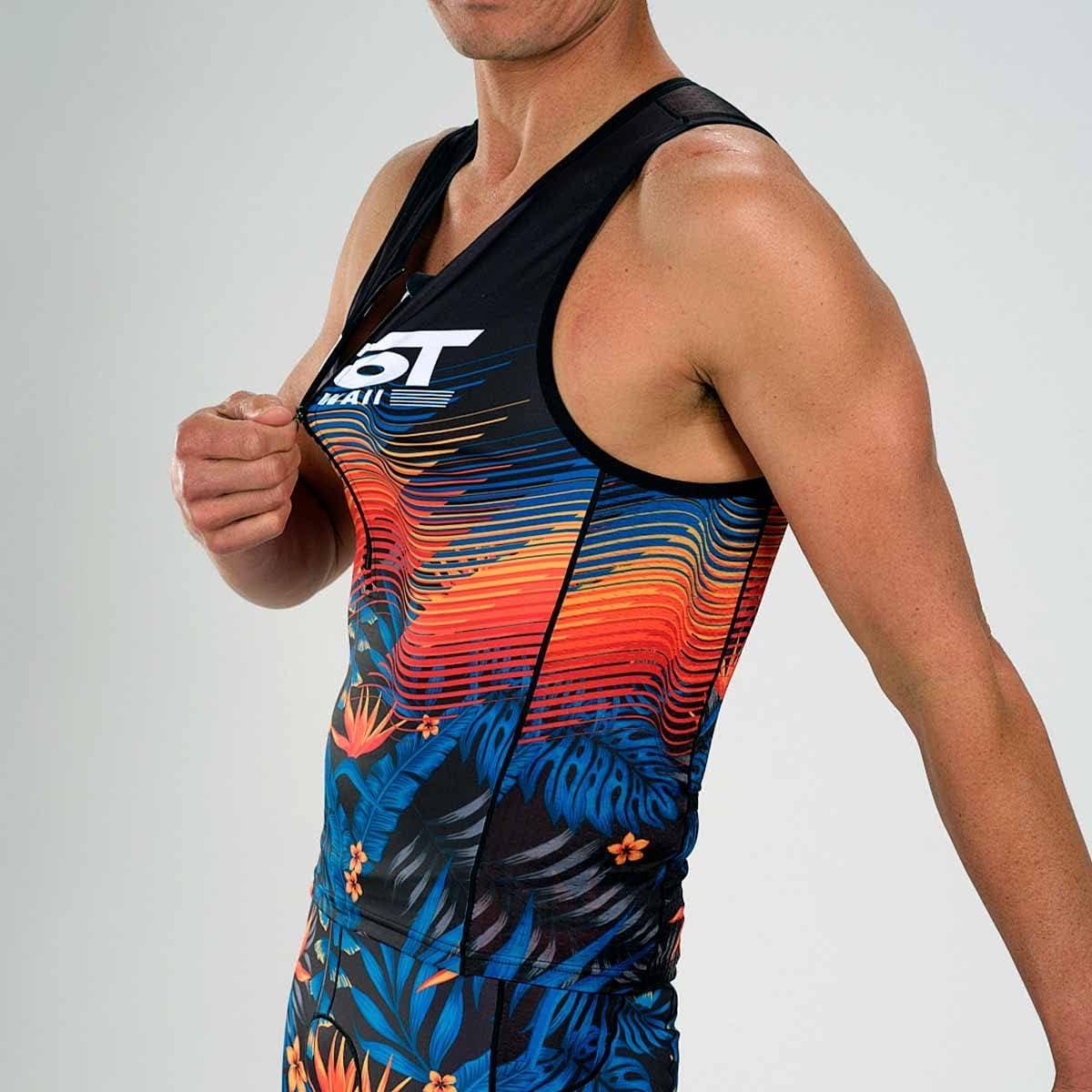 imageZoot Mens LTD Triathlon Tank Top Compression Tri Top for Endurance Race ampamp Training with Pockets ampamp UPF 50 Primo Fabric40 Years