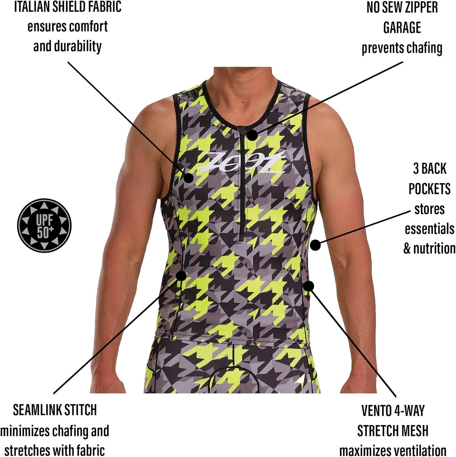 imageZoot Mens LTD Triathlon Tank Top Compression Tri Top for Endurance Race ampamp Training with Pockets ampamp UPF 50 Primo FabricNiuhi