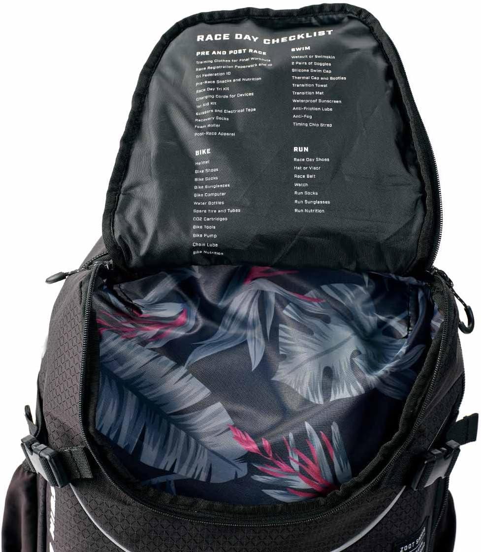 imageZoot Ultra Tri Backpack  Triathlon Transition Bag Wet Storage Compartments Gym Travel Triathlete Bag for Men ampamp Women GreyBlack