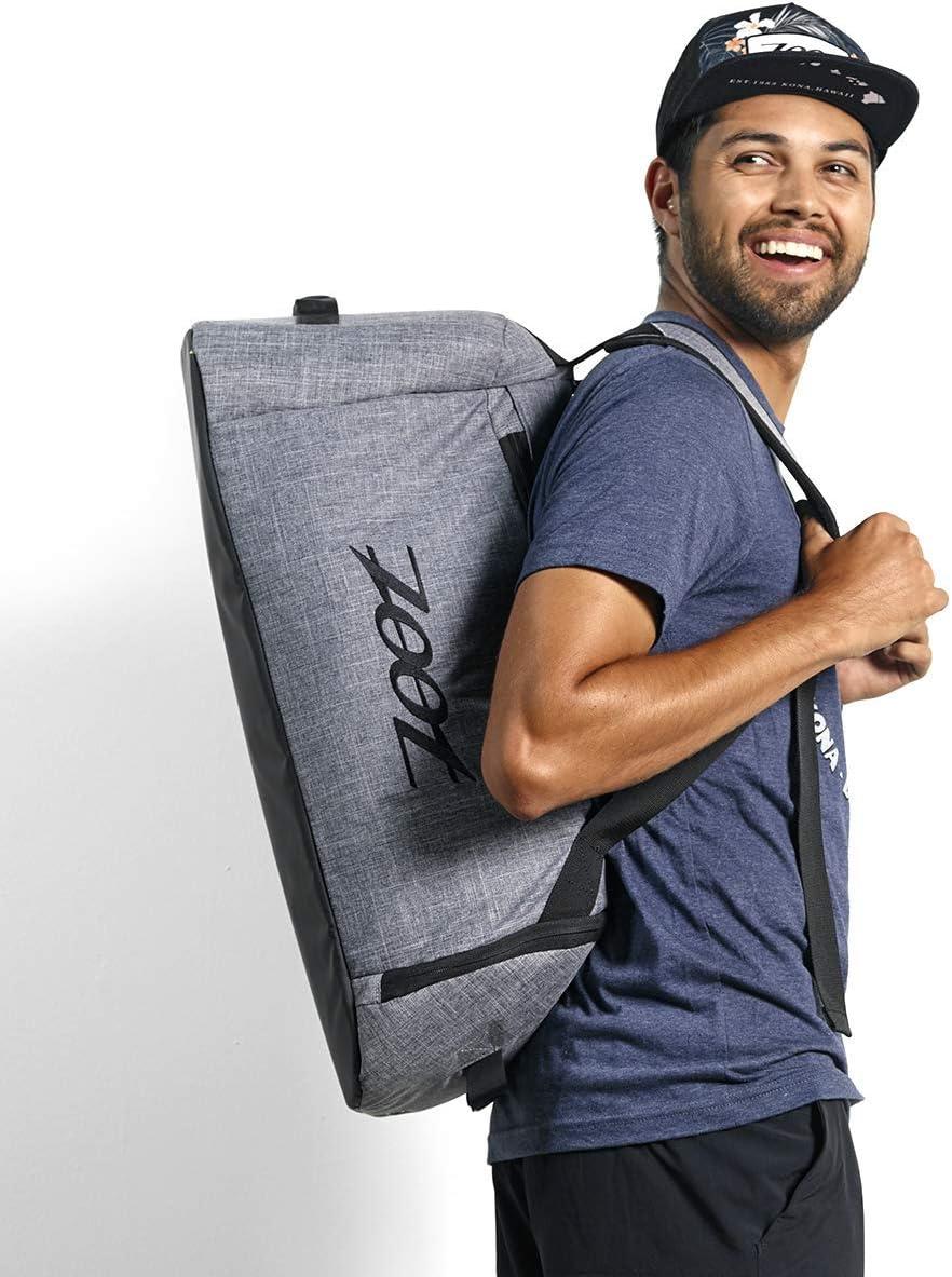 imageZoot Ultra Tri Backpack  Triathlon Transition Bag Wet Storage Compartments Gym Travel Triathlete Bag for Men ampamp Women GreyCanvas Gray
