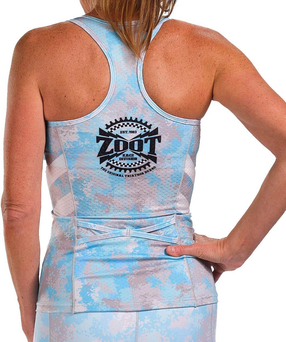 imageZoot Womens LTD Racerback Triathlon Tank Top Sleeveless Tank for Racing ampamp Endurance Training Builtin Bra ampamp Rear PocketsRace Division