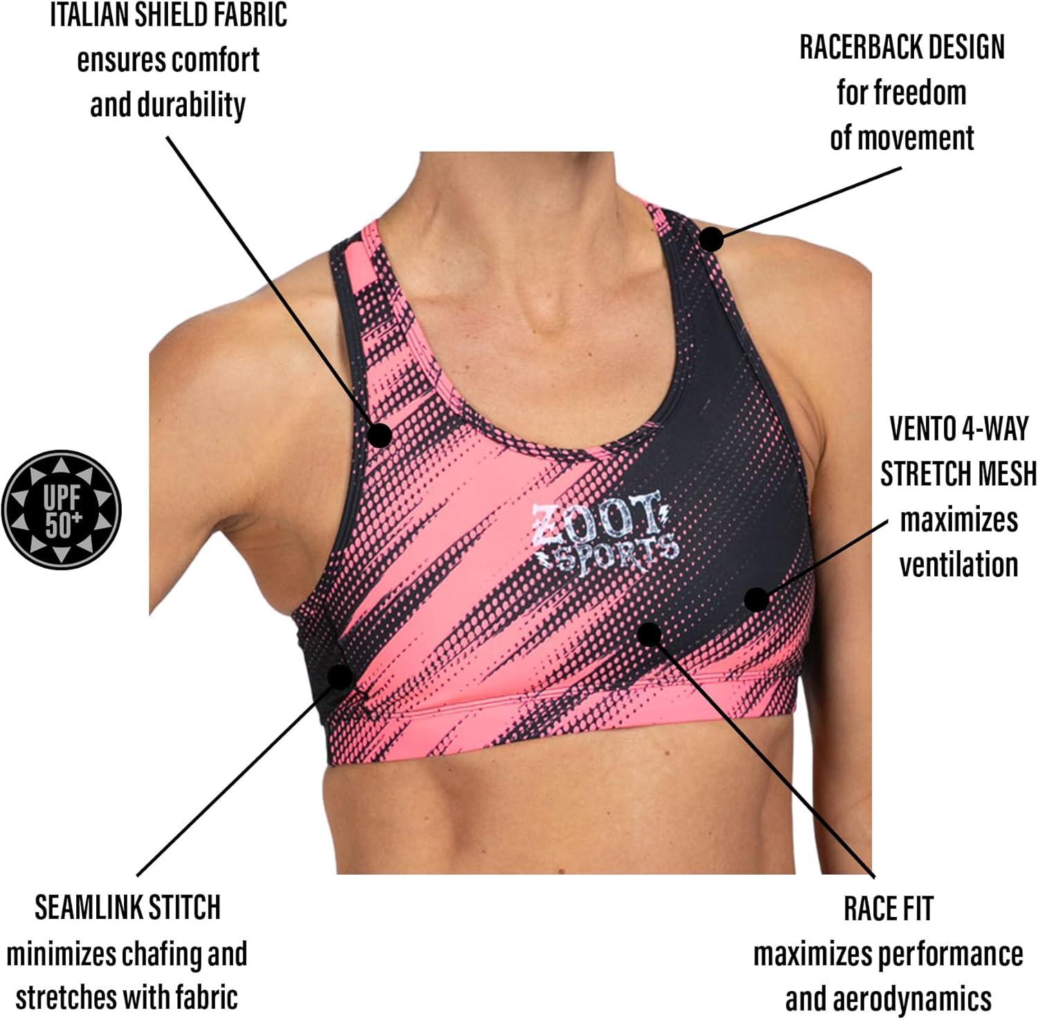 imageZoot Womens LTD Triathlon Sports Bra Racerback High Performance Tri Sports Bra for Swim Bike Run ampamp UPF 50 FabricDriftspeed