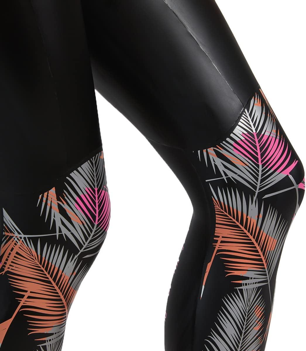 imageZoot Womens Triathlon Kona 20 Wetsuit Full Body Neoprene Triathlete Suit for Open Water Swimming Ironman RacingPink Flora