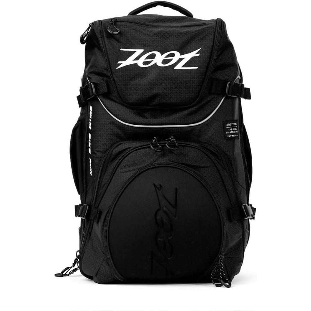 imageZoot Ultra Tri Backpack  Triathlon Transition Bag Wet Storage Compartments Gym Travel Triathlete Bag for Men ampamp Women GreyBlack