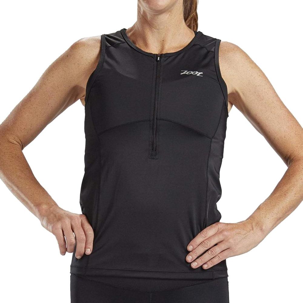 imageZoot Womens Core Tri Tank Performance Triathlon Race Tank Top UPF 50 Fabric Rear Pockets Mesh Panels ampamp Cam Lock ZipperBlack