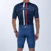 imageZoot Mens LTD Tri Aero Fz Racesuit Short Sleeve Aerodynamic Cycling Race Swim Bike Run Tri Suit with Pockets UPF 50 FabricAllez