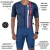 imageZoot Mens LTD Tri Aero Fz Racesuit Short Sleeve Aerodynamic Cycling Race Swim Bike Run Tri Suit with Pockets UPF 50 FabricAllez