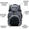 imageZoot Ultra Tri Backpack  Triathlon Transition Bag Wet Storage Compartments Gym Travel Triathlete Bag for Men ampamp Women GreyCanvas Gray