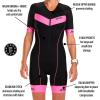 imageZoot Womens Core Tri Aero Racesuit Short Sleeve Triathlon Suit Swim Bike Run Chamois Pad Pockets UPF 50 FabricBlush
