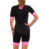 imageZoot Womens Core Tri Aero Racesuit Short Sleeve Triathlon Suit Swim Bike Run Chamois Pad Pockets UPF 50 FabricBlush