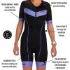 imageZoot Womens Core Tri Aero Racesuit Short Sleeve Triathlon Suit Swim Bike Run Chamois Pad Pockets UPF 50 FabricViolet