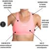 imageZoot Womens Core Tri Bra Racerback HighPerformance Triathlon Sports Bra for Swim Bike Run ampamp UPF 50 ProtectionNeon Coral