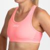 imageZoot Womens Core Tri Bra Racerback HighPerformance Triathlon Sports Bra for Swim Bike Run ampamp UPF 50 ProtectionNeon Coral