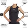 imageZoot Womens Core Tri Racerback Tank Performance Triathlon Race Tank Top UPF 50 Fabric Rear Pockets Builtin Bra SupportBlack