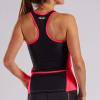 imageZoot Womens Core Tri Racerback Tank Performance Triathlon Race Tank Top UPF 50 Fabric Rear Pockets Builtin Bra SupportBlush