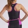 imageZoot Womens Core Tri Racerback Tank Performance Triathlon Race Tank Top UPF 50 Fabric Rear Pockets Builtin Bra SupportRazz
