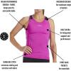 imageZoot Womens Core Tri Racerback Tank Performance Triathlon Race Tank Top UPF 50 Fabric Rear Pockets Builtin Bra SupportRazz