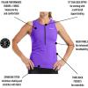 imageZoot Womens Core Tri Tank Performance Triathlon Race Tank Top UPF 50 Fabric Rear Pockets Mesh Panels ampamp Cam Lock ZipperViolet