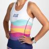 imageZoot Womens LTD Racerback Triathlon Tank Top Sleeveless Tank for Racing ampamp Endurance Training Builtin Bra ampamp Rear PocketsLa Mer