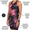 imageZoot Womens LTD Tri SLVS Fz Racesuit Sleeveless Cycle Race Swim Bike Run Tri Suit Padded Chamois Pockets UPF 50 FabricDriftspeed