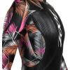 imageZoot Womens Triathlon Kona 20 Wetsuit Full Body Neoprene Triathlete Suit for Open Water Swimming Ironman RacingPink Flora
